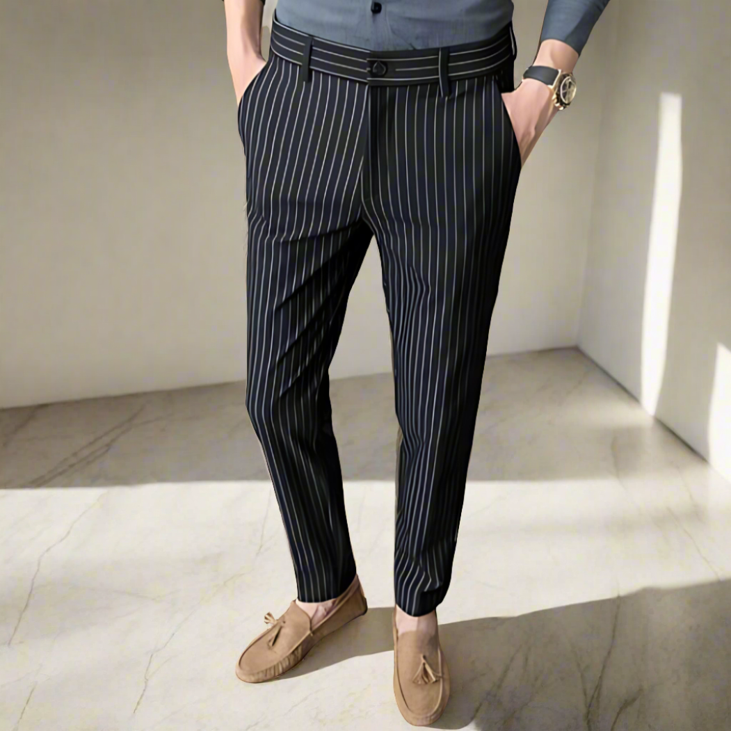 Sophisticated Vertical Stripe Pants