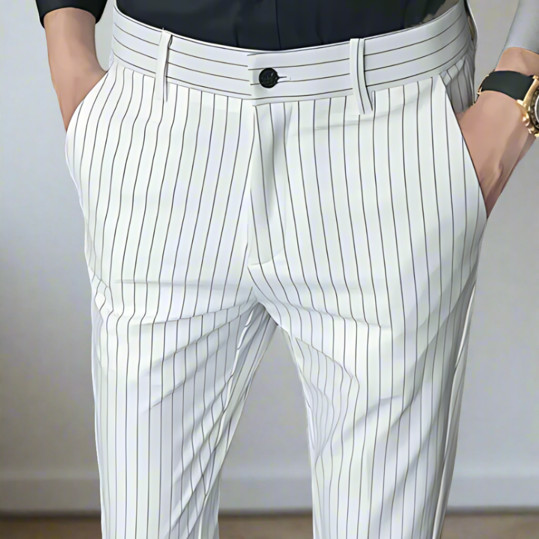 Sophisticated Vertical Stripe Pants